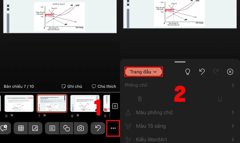 C&aacute;ch tạo hiệu ứng trong PowerPoint tr&ecirc;n điện thoại
