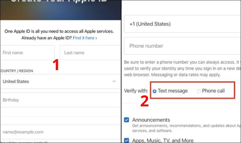 C&aacute;ch tạo ID Apple tr&ecirc;n iPad bằng web appleid.apple.com