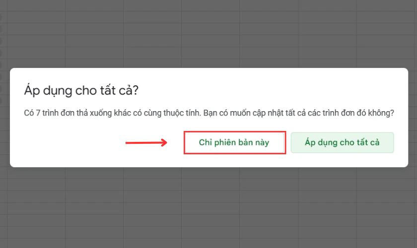 Bạn nhấn v&agrave;o Chỉ phi&ecirc;n bản n&agrave;y