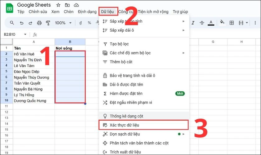 B&ocirc;i đen c&aacute;c &ocirc; m&agrave; bạn muốn tạo lựa chọn