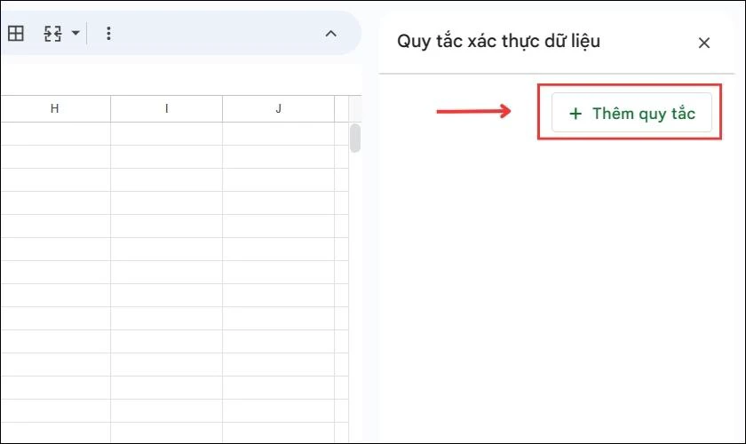 Bạn nhấn chọn Th&ecirc;m quy tắc