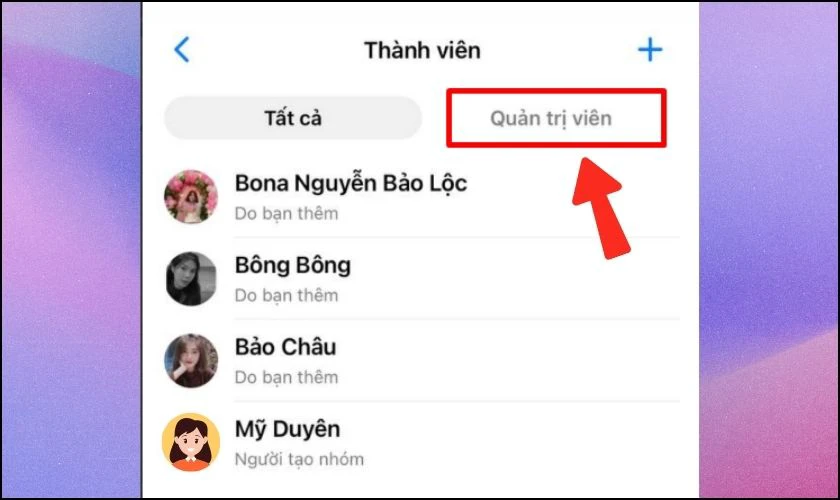 Tiếp theo k&eacute;o xuống v&agrave; chọn Xem th&agrave;nh vi&ecirc;n trong đoạn chat
