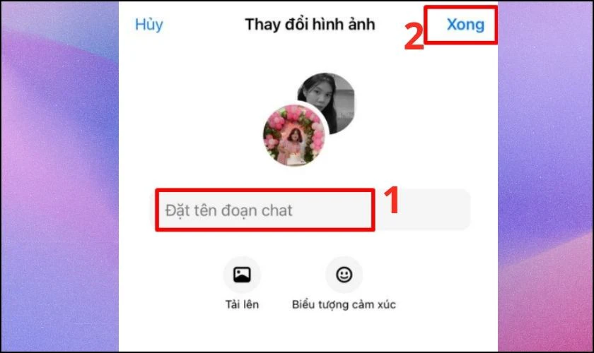 Nhập t&ecirc;n nh&oacute;m m&agrave; bạn muốn đổi mới