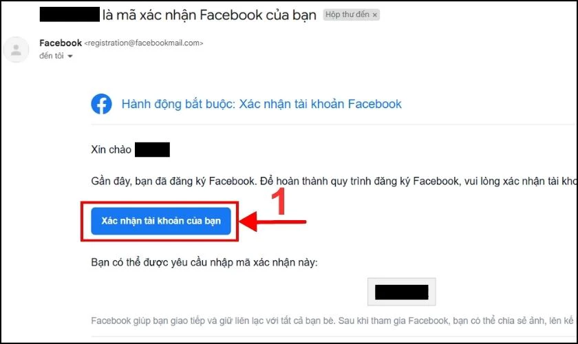 V&agrave;o hộp thư đến của Gmail v&agrave; nhấn X&aacute;c nhận t&agrave;i khoản