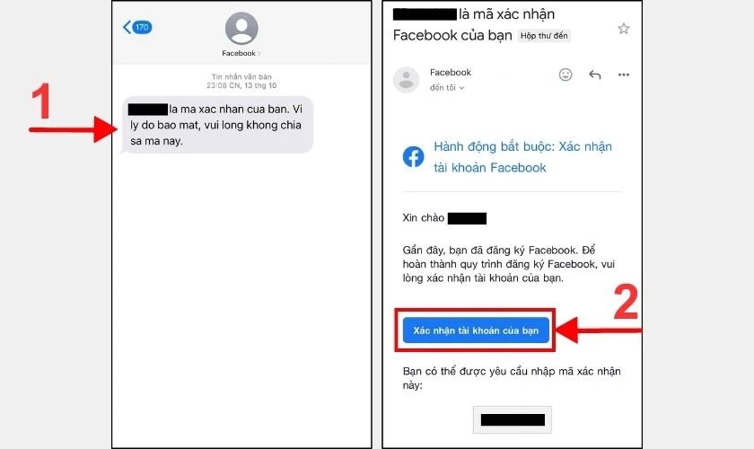 Hệ thống sẽ gửi một m&atilde; x&aacute;c nhận