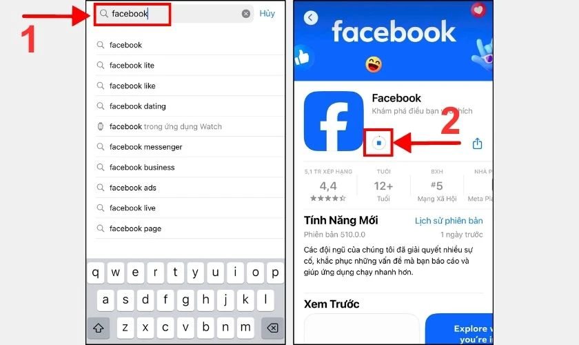 C&aacute;ch tạo t&agrave;i khoản Facebook mới tr&ecirc;n điện thoại bằng ứng dụng