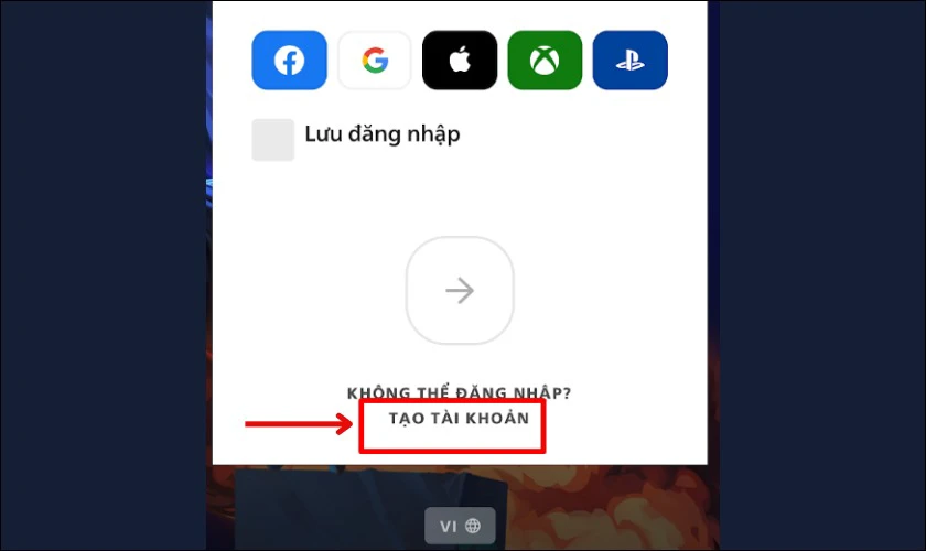 Tạo t&agrave;i khoản