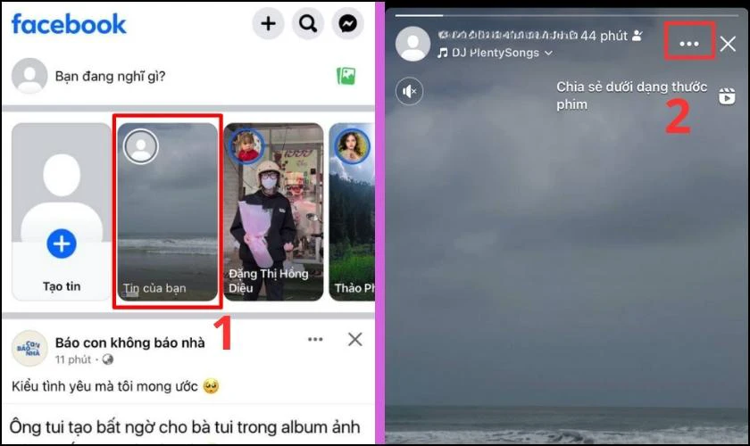 Cách thêm story hiện tại vào tin nổi bật Facebook