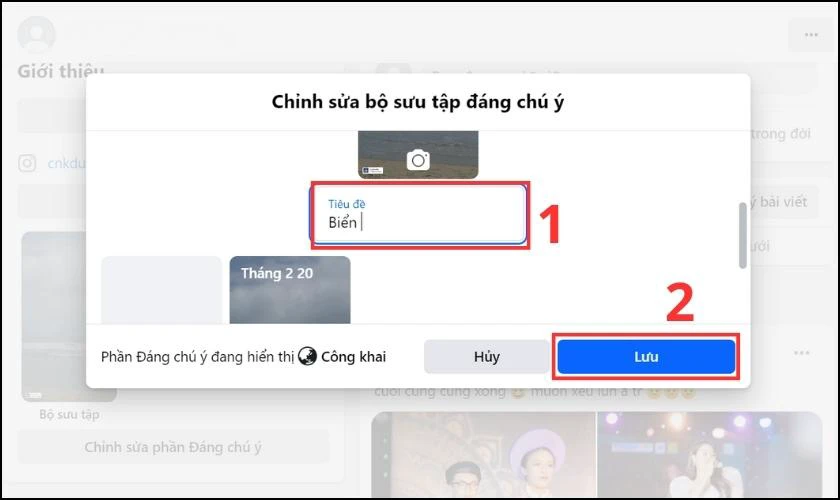 Cuối cùng, bạn đặt tên cho bộ sưu tập của mình và bấm Lưu