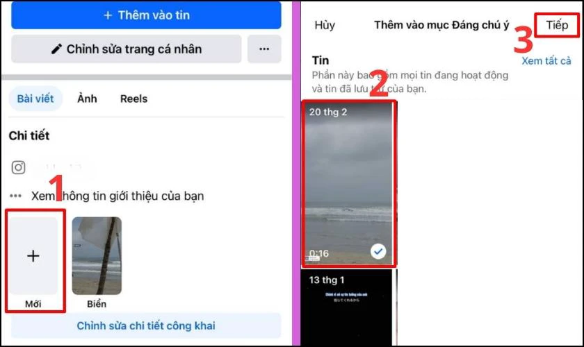 Cách tạo tin mới đăng lên story nổi bật Facbook trên điện thoại 