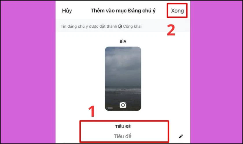 Đặt tên cho thư mục Tin nổi bật trên Facebook mà bạn vừa tạo và nhấn Lưu