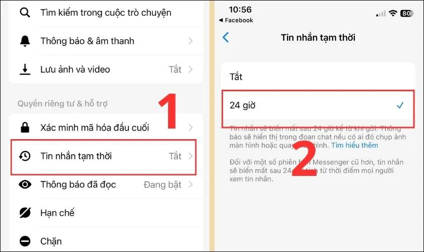 Tin nhắn trong cuộc tr&ograve; chuyện b&iacute; mật c&oacute; tự hủy kh&ocirc;ng?