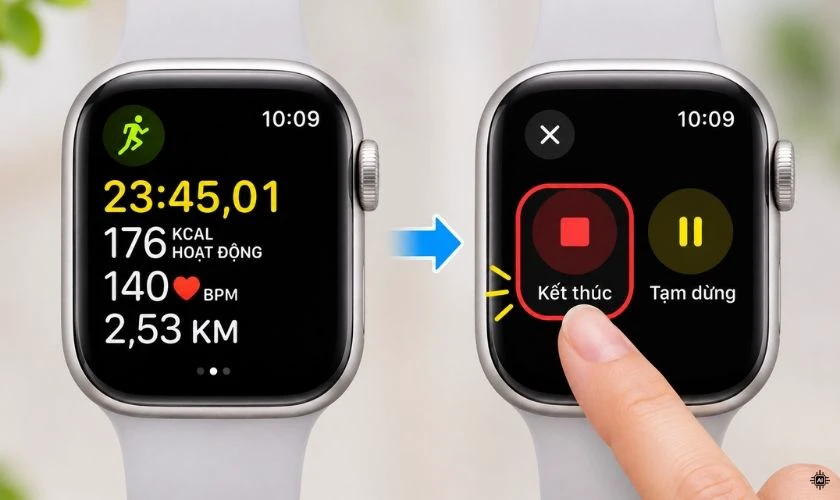 Cách tắt đèn phía sau Apple Watch tạm thời