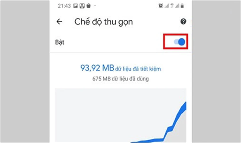 Bật Chế độ thu gọn