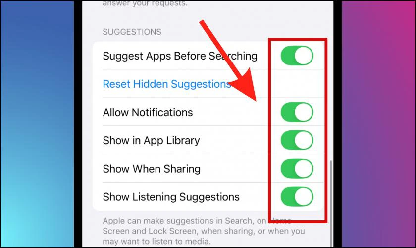 Cách tắt gợi ý Siri trên màn hình khóa iOS 26 đơn giản
