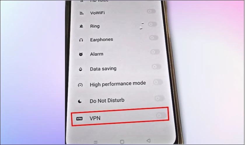 C&aacute;ch tắt VPN tr&ecirc;n OPPO