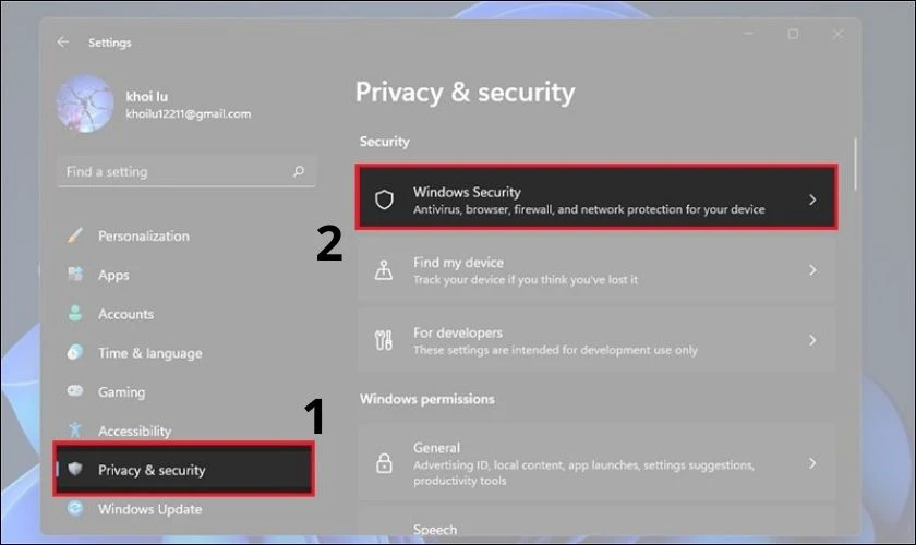 Hướng dẫn cách tắt Windows Defender trong Cài đặt trên máy tính