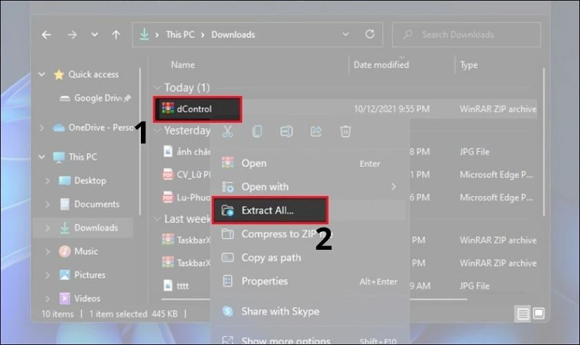 Tải và giải nén phần mềm Defender Control 2.0