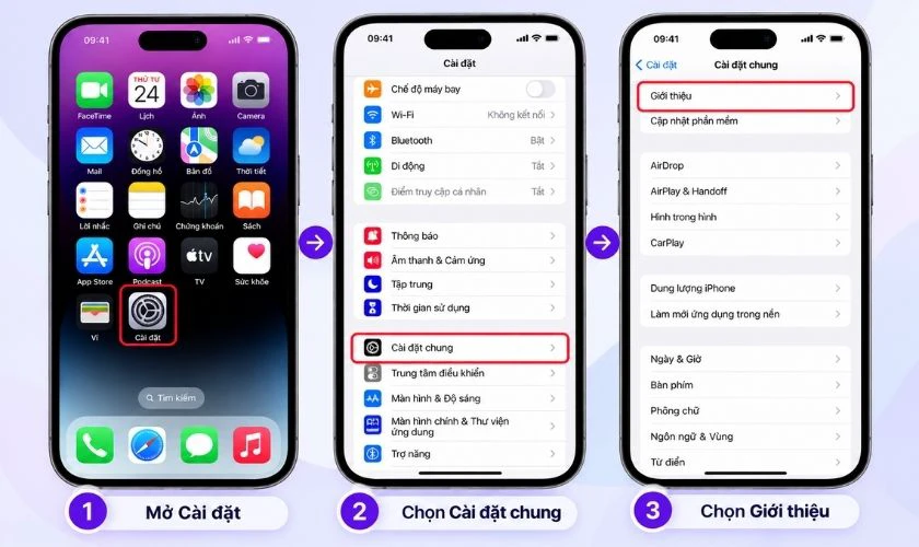 Kiểm tra Lịch sử linh kiện và dịch vụ