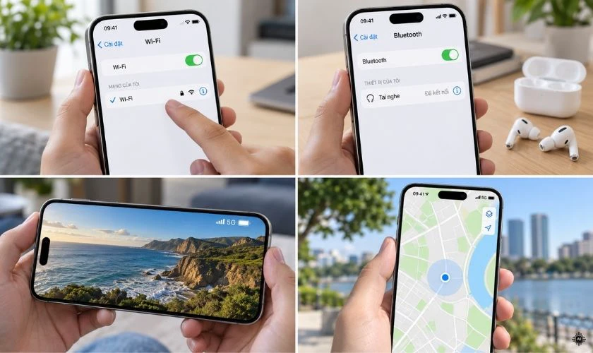Test Wi-Fi, Bluetooth, 4G/5G và GPS