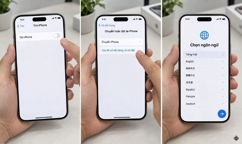 Kiểm tra iCloud và Activation Lock