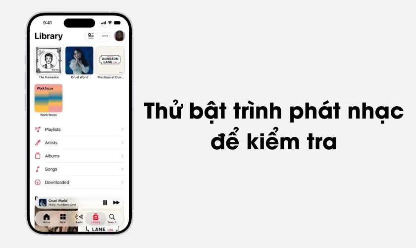 Kiểm tra loa, micro và rung