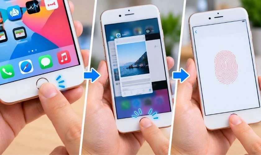 Kiểm tra iPhone cũ bằng cách test nút Home
