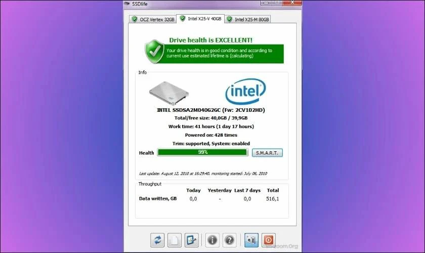 Phần mềm SSD Life