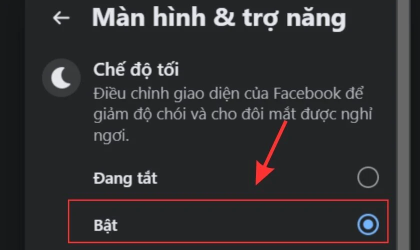 C&aacute;ch đổi giao diện tr&ecirc;n Facebook sang nền tối bằng m&aacute;y t&iacute;nh