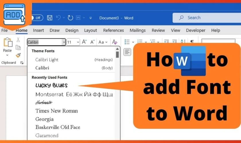 Hướng dẫn nhanh c&aacute;ch th&ecirc;m font chữ v&agrave;o Word