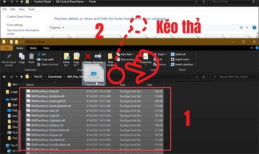 Th&ecirc;m font chữ v&agrave;o Word qua Control Panel nhanh