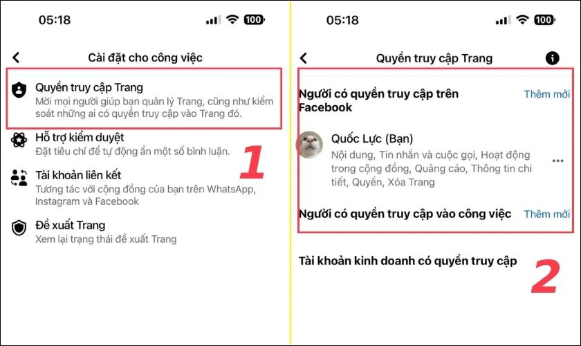 C&aacute;c bước th&ecirc;m quản trị vi&ecirc;n cho page tr&ecirc;n điện thoại