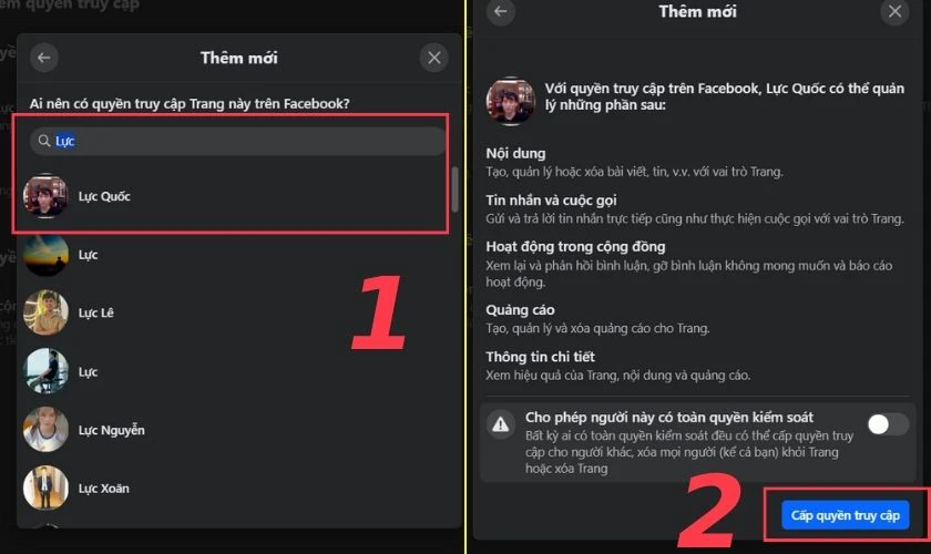 C&aacute;ch thực hiện th&ecirc;m quản trị vi&ecirc;n cho page tr&ecirc;n Business Suite