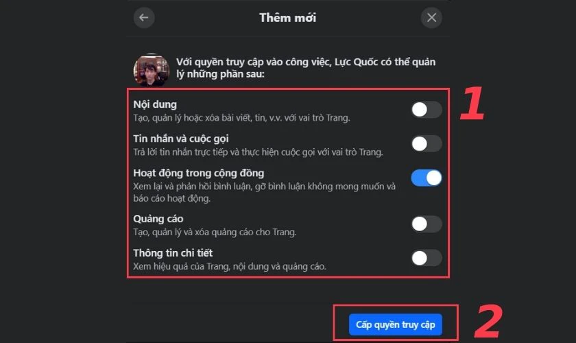 Hướng dẫn thực hiện th&ecirc;m quản trị vi&ecirc;n cho Page tr&ecirc;n m&aacute;y t&iacute;nh&nbsp;&nbsp;