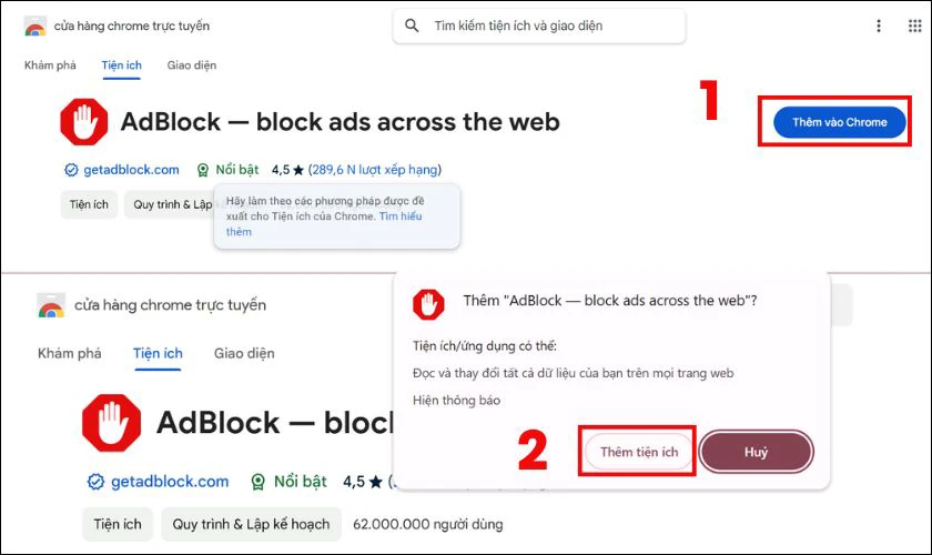 C&aacute;ch th&ecirc;m tiện &iacute;ch v&agrave;o Chrome tr&ecirc;n m&aacute;y t&iacute;nh