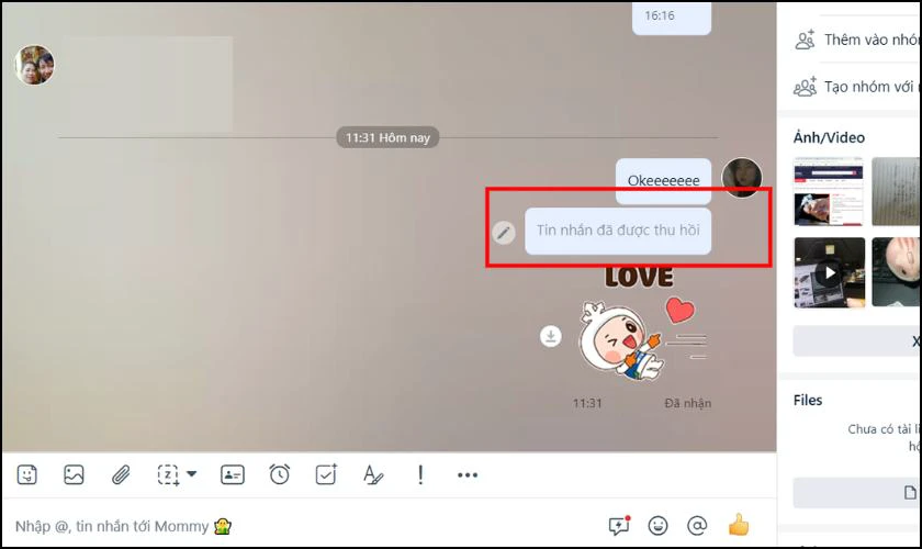 C&aacute;ch thu hồi tin nhắn Zalo tr&ecirc;n m&aacute;y t&iacute;nh nhanh