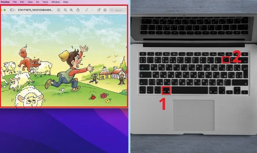 Nhấn Command + phím - để giảm kích thước nội dung