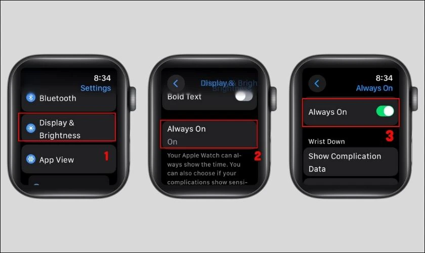 Hướng dẫn c&aacute;ch tắt chế độ Always On Display tối ưu pin cho Apple Watch