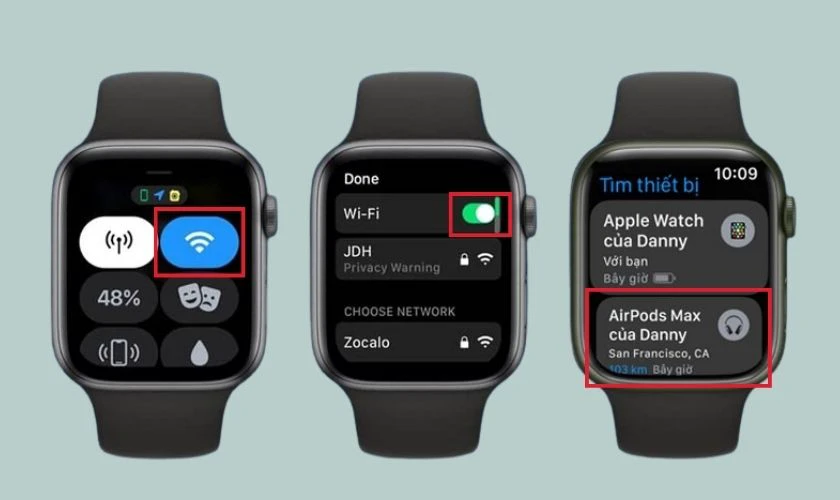 T&igrave;m tai nghe Bluetooth tr&ecirc;n Apple Watch