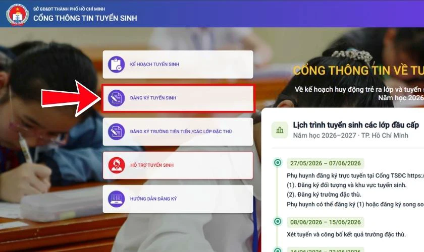 Cách tra cứu kết quả tuyển sinh đầu cấp