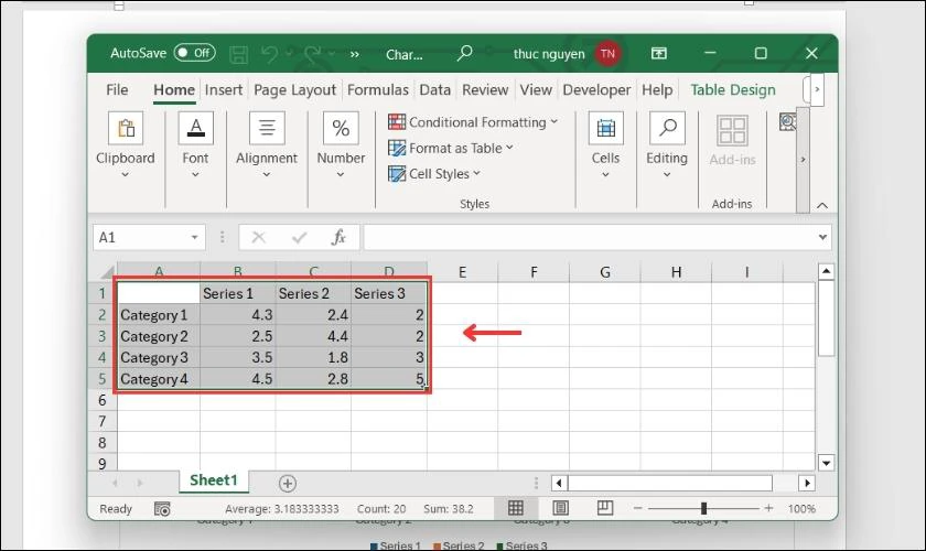 Thay thế dữ liệu trong sheet Excel bằng c&aacute;c dữ liệu bạn c&oacute;