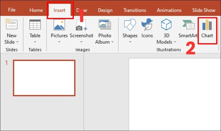 C&aacute;ch vẽ biểu đồ cột trong PowerPoint nhanh ch&oacute;ng 