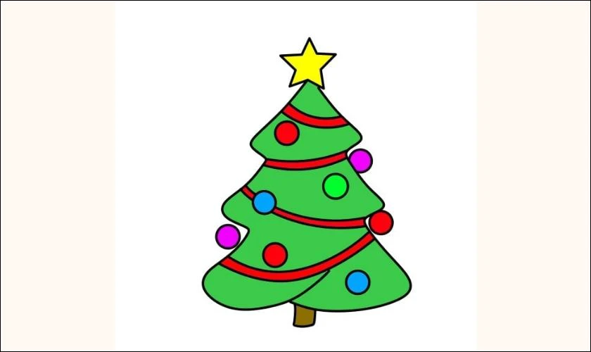 Cây thông Noel nhiều màu sắc