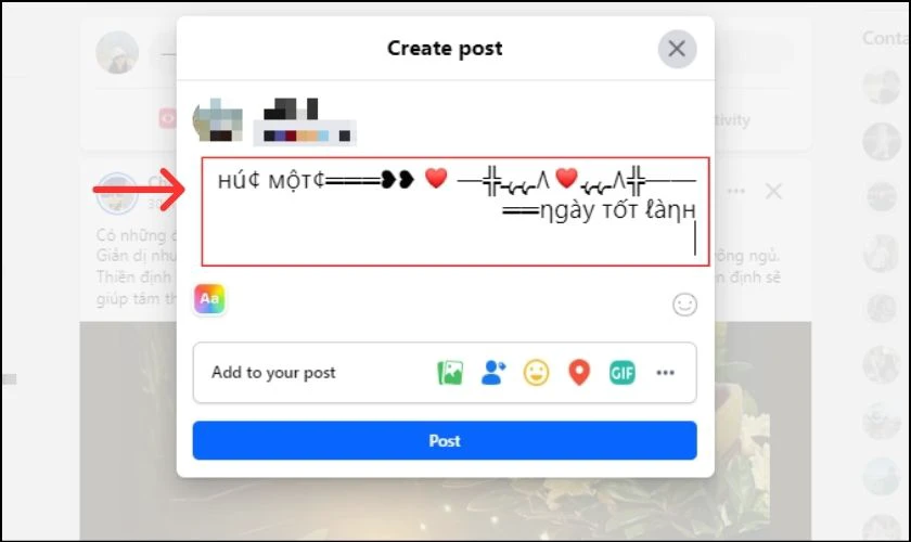Bấm Ctrl+V hoặc nhấn chuột phải chọn Paste