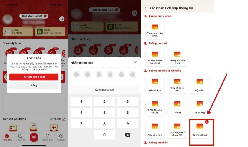 Cách xác thực SIM chính chủ qua VNeID - Bước 1, 2, 3, 4