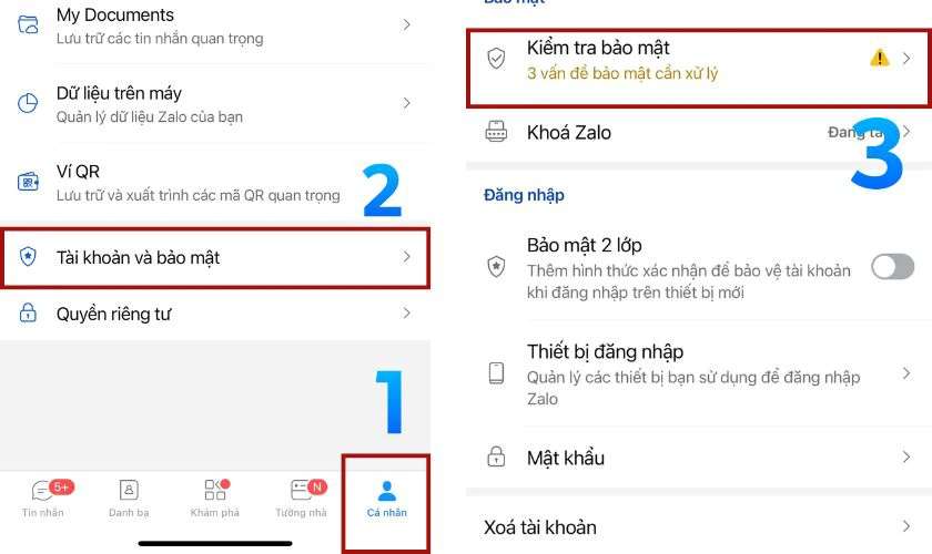 Cách xác thực người dùng Zalo không cần CCCD - Bước 1