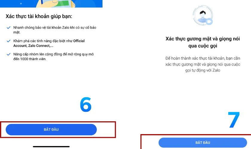 Cách xác thực người dùng Zalo không cần CCCD - Bước 3