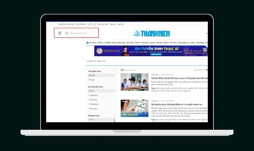 Tra cứu nhanh trên các ứng dụng hoặc báo điện tử uy tín