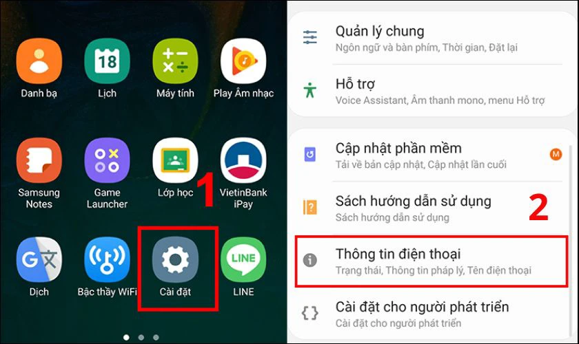 C&aacute;ch xem số điện thoại của m&igrave;nh tr&ecirc;n điện thoại Android