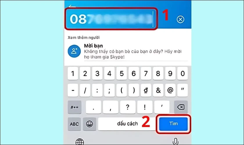 Nhập hoặc d&aacute;n số điện thoại muốn tra cứu v&agrave;o v&agrave; nhấn n&uacute;t T&igrave;m